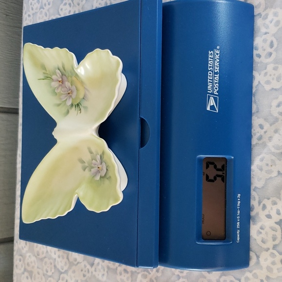 Vintage Butterfly Trinket Dish Floral Butterfly Flowers Floral Dish - Picture 10 of 11